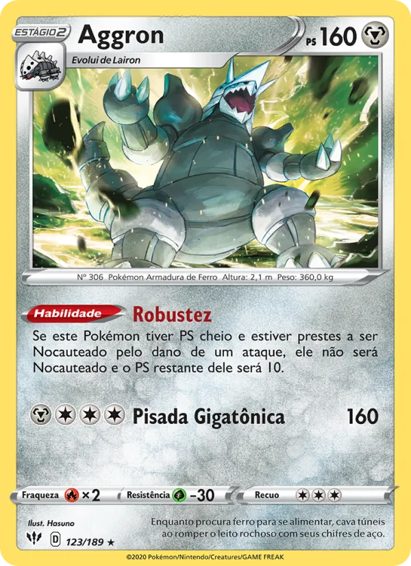 Aggron Escuridão Incandescente 123/189