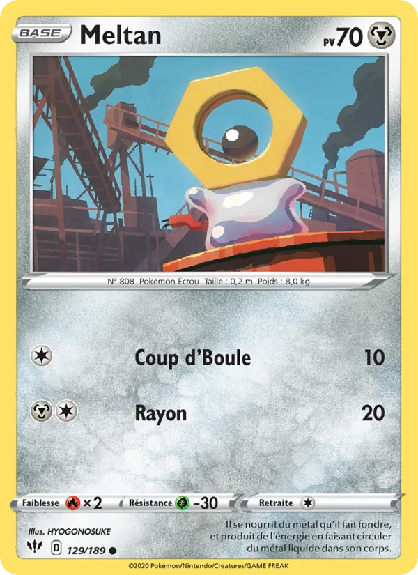 Meltan Ténèbres Embrasées 129/189