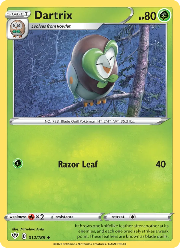 Dartrix Darkness Ablaze 12/189
