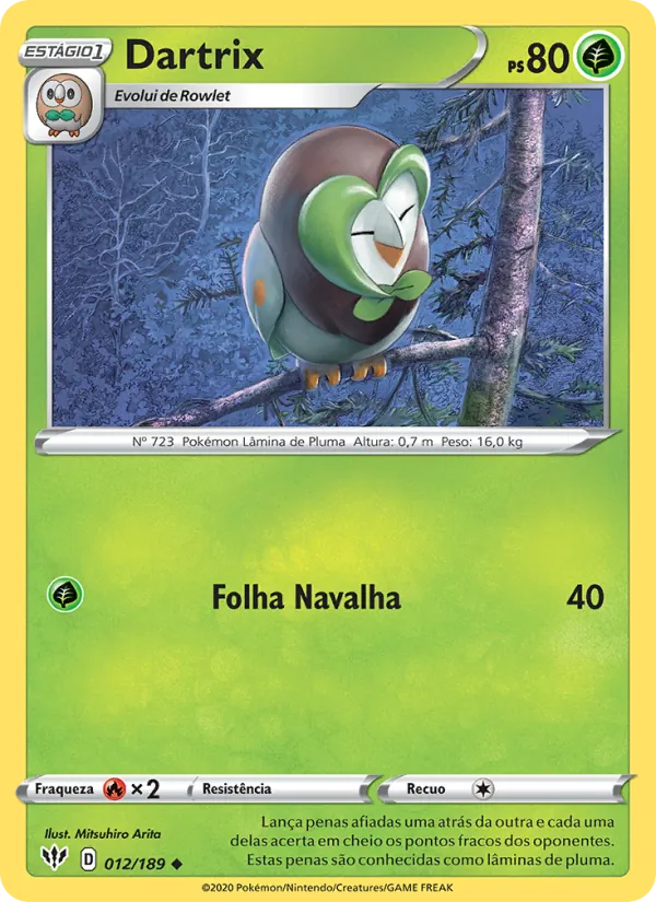 Dartrix Escuridão Incandescente 12/189