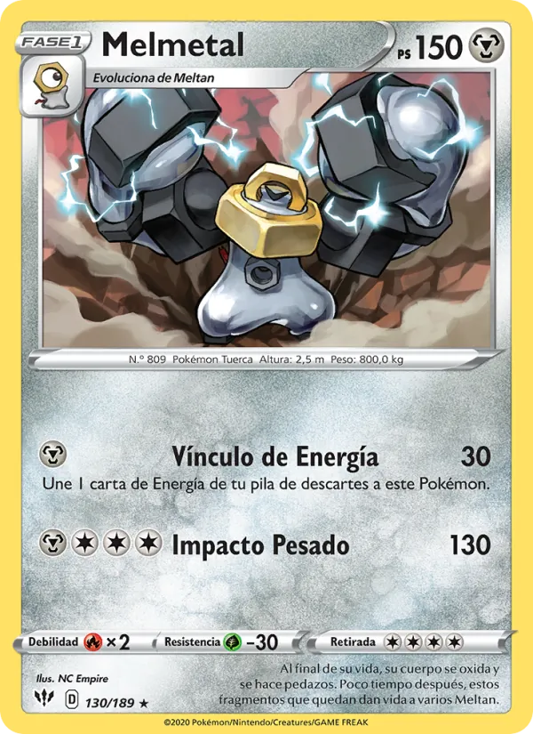 Melmetal Oscuridad Incandescente 130/189