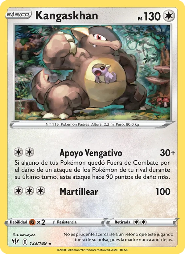 Kangaskhan Oscuridad Incandescente 133/189