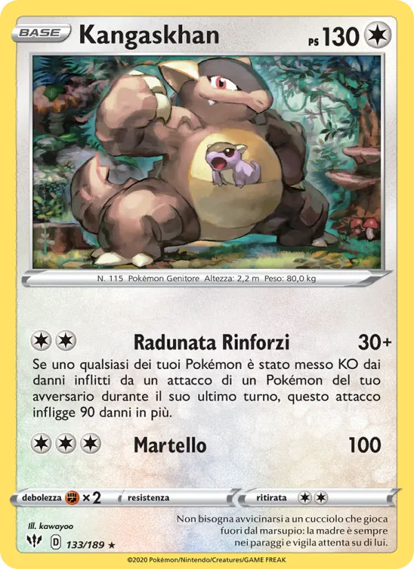 Kangaskhan Fiamme Oscure 133/189