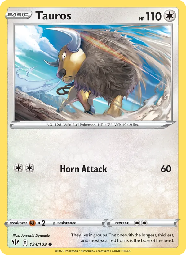 Tauros Darkness Ablaze 134/189
