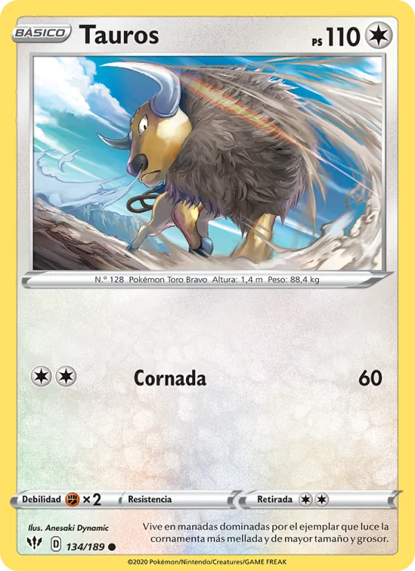 Tauros Oscuridad Incandescente 134/189