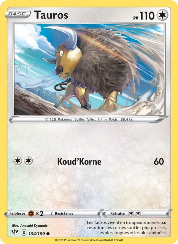 Tauros Ténèbres Embrasées 134/189