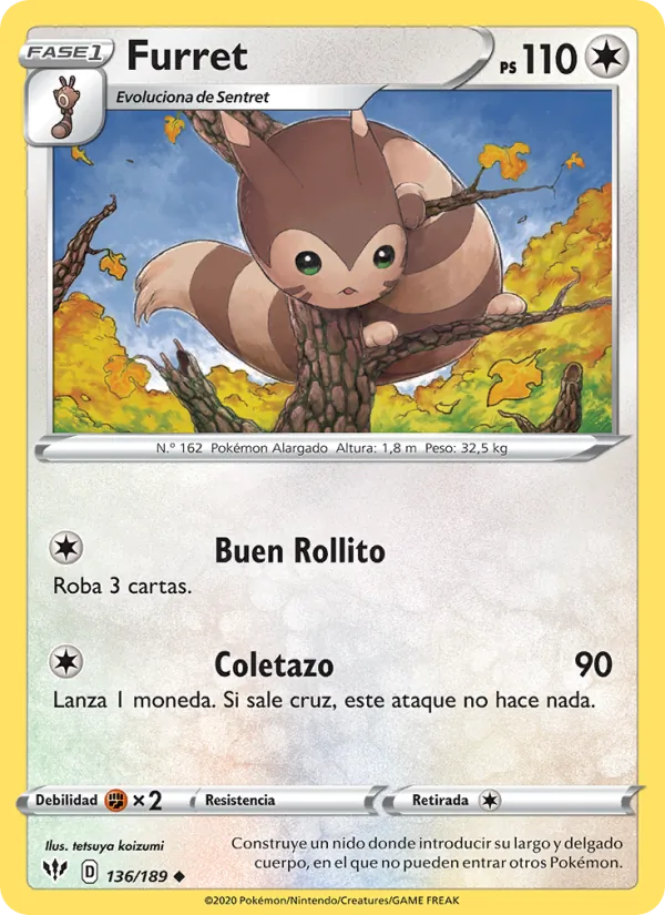Furret Oscuridad Incandescente 136/189