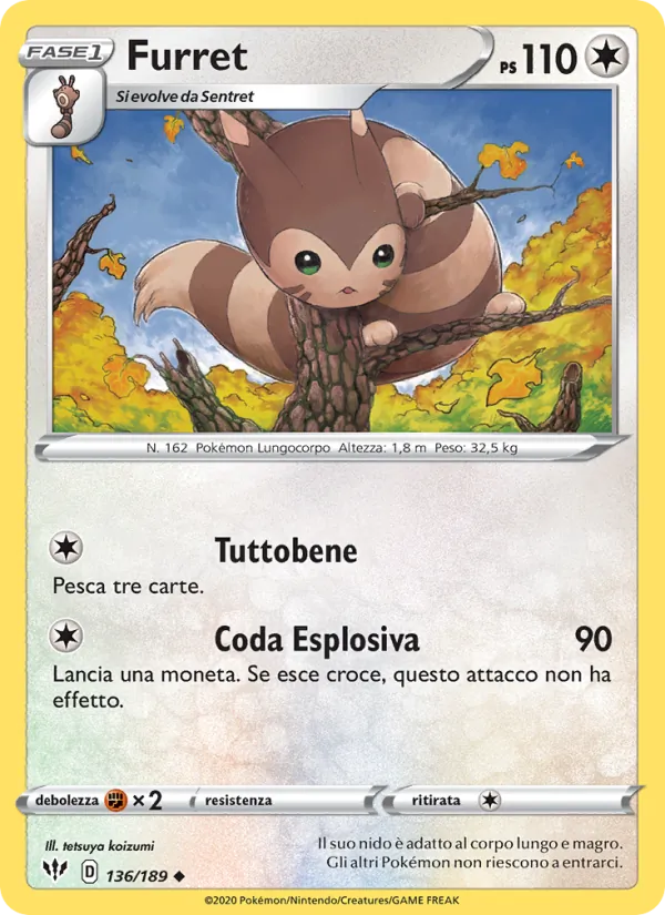 Furret Fiamme Oscure 136/189