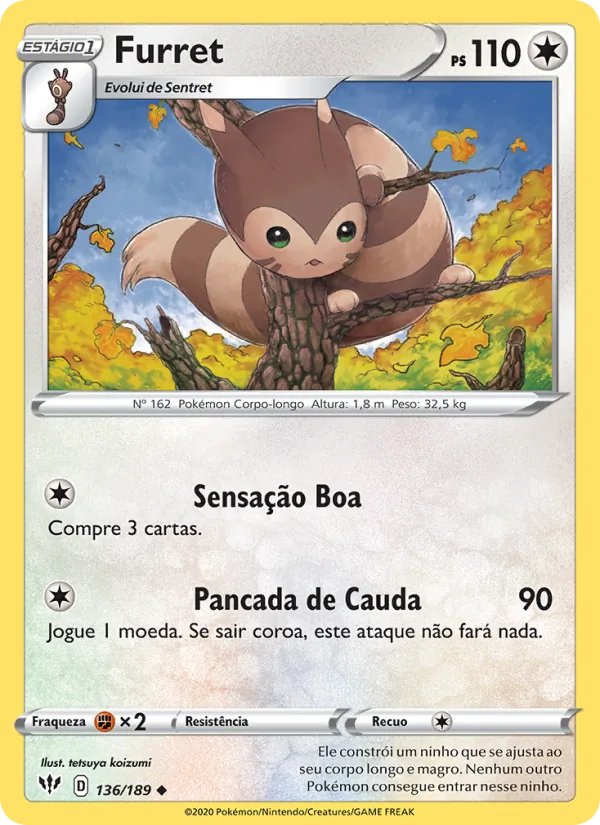 Furret Escuridão Incandescente 136/189
