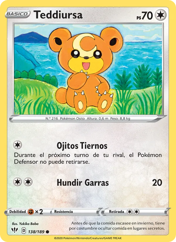 Teddiursa Oscuridad Incandescente 138/189