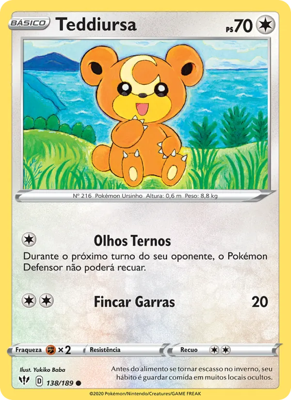Teddiursa Escuridão Incandescente 138/189