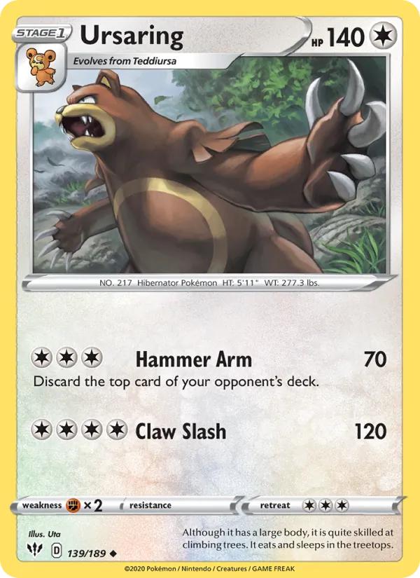 Ursaring Darkness Ablaze 139/189