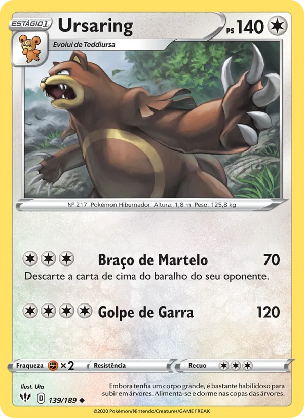 Ursaring Escuridão Incandescente 139/189