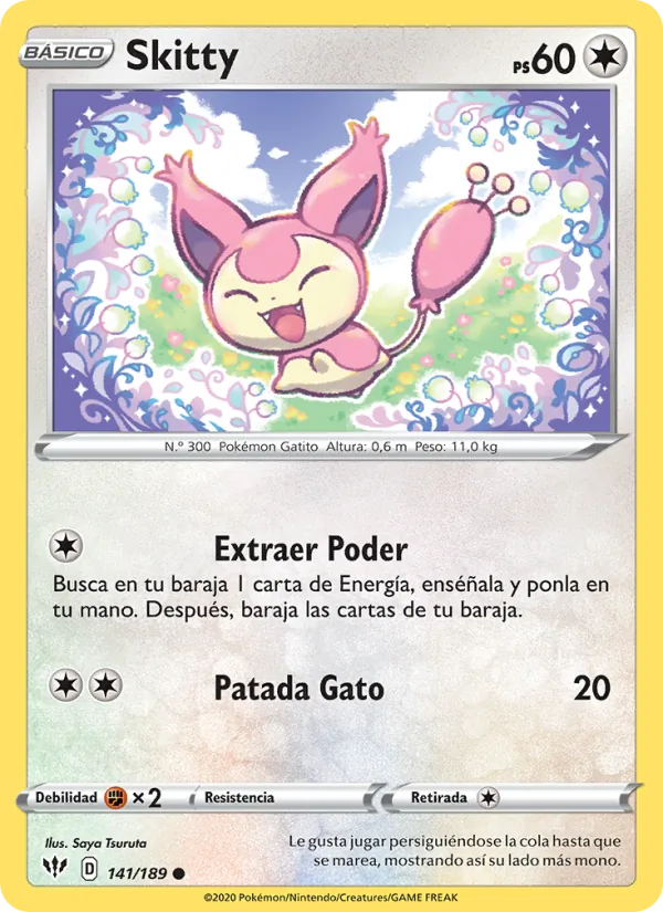 Skitty Oscuridad Incandescente 141/189