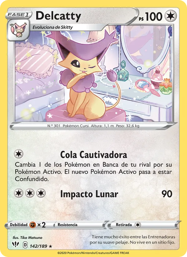 Delcatty Oscuridad Incandescente 142/189