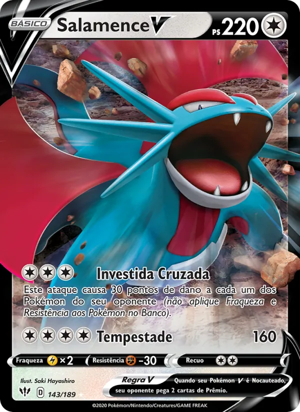Salamence V Escuridão Incandescente 143/189