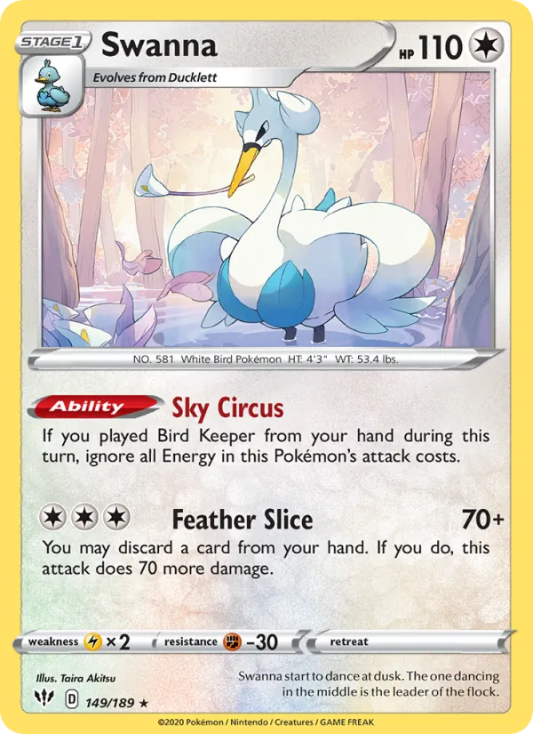 Swanna Darkness Ablaze 149/189