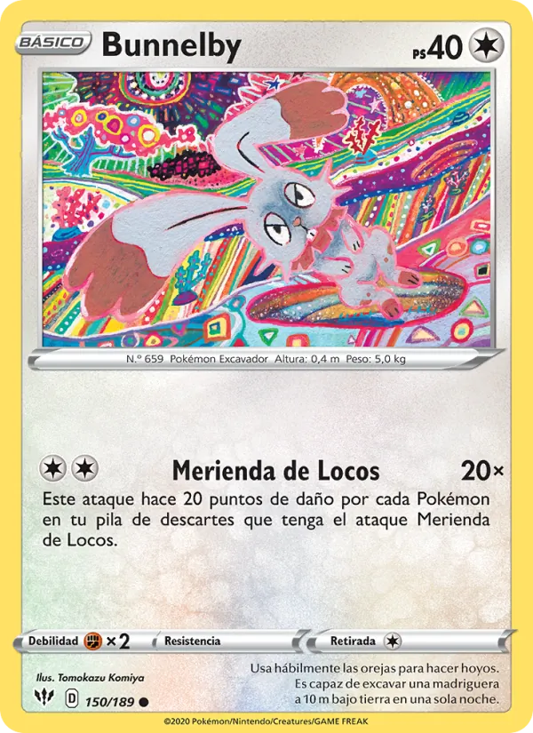 Bunnelby Oscuridad Incandescente 150/189
