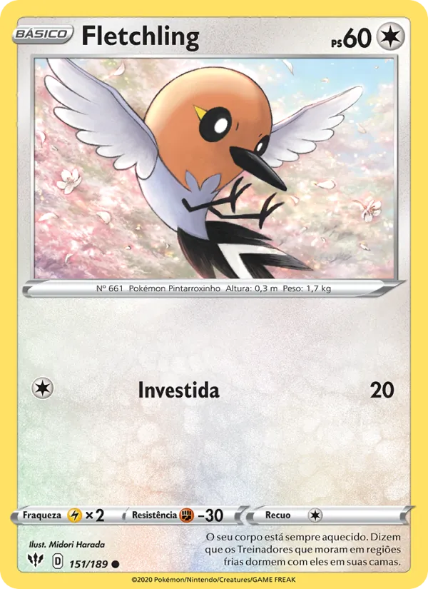 Fletchling Escuridão Incandescente 151/189