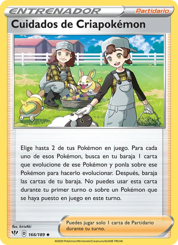 Cuidados de Criapokémon Oscuridad Incandescente 166/189