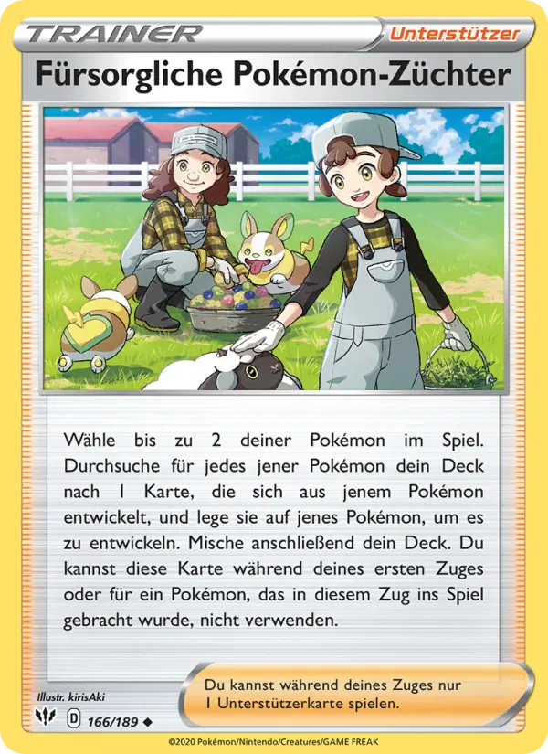 Fürsorgliche Pokémon-Züchter Flammende Finsternis 166/189
