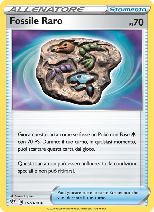 Fossile Raro Fiamme Oscure 167/189