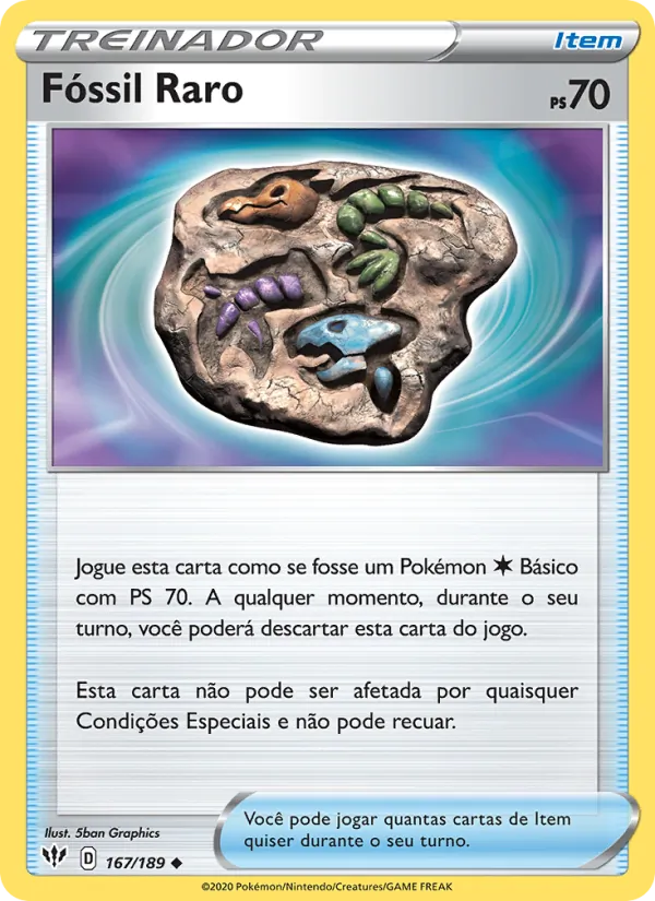 Fóssil Raro Escuridão Incandescente 167/189
