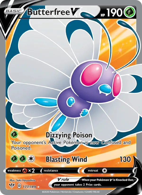 Butterfree V Darkness Ablaze 177/189