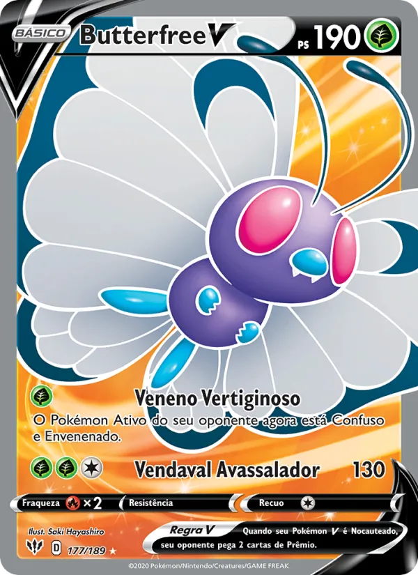 Butterfree V Escuridão Incandescente 177/189