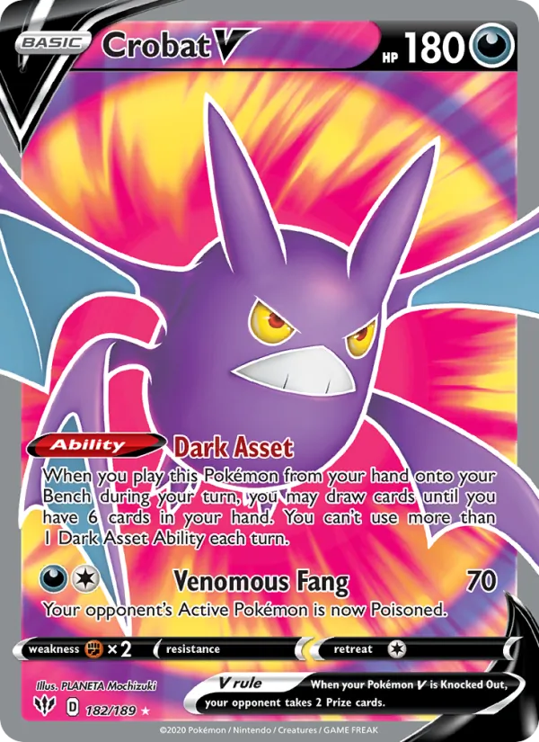 Crobat V Darkness Ablaze 182/189