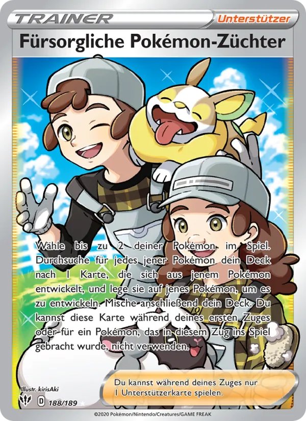 Fürsorgliche Pokémon-Züchter Flammende Finsternis 188/189