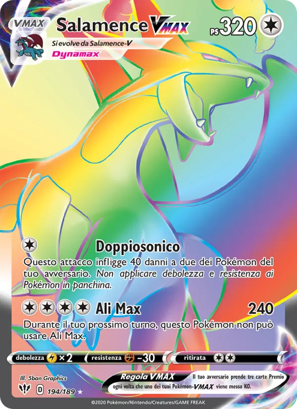 Salamence VMAX Fiamme Oscure 194/189