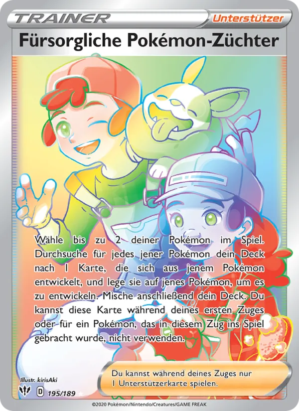 Fürsorgliche Pokémon-Züchter Flammende Finsternis 195/189
