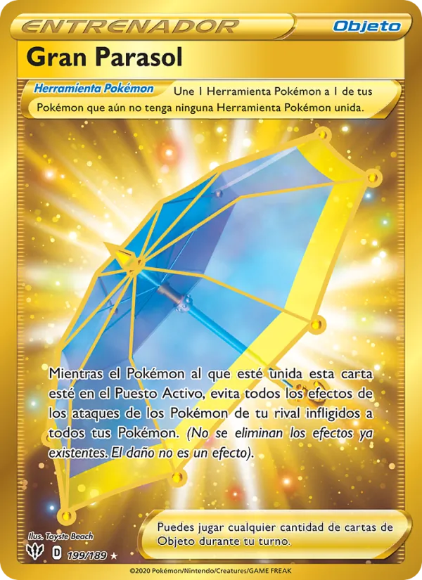 Gran Parasol Oscuridad Incandescente 199/189
