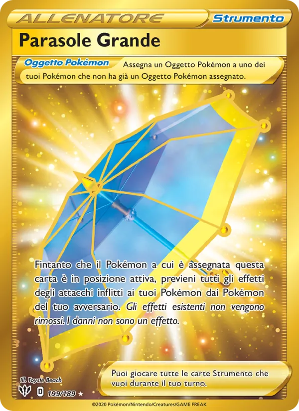 Parasole Grande Fiamme Oscure 199/189