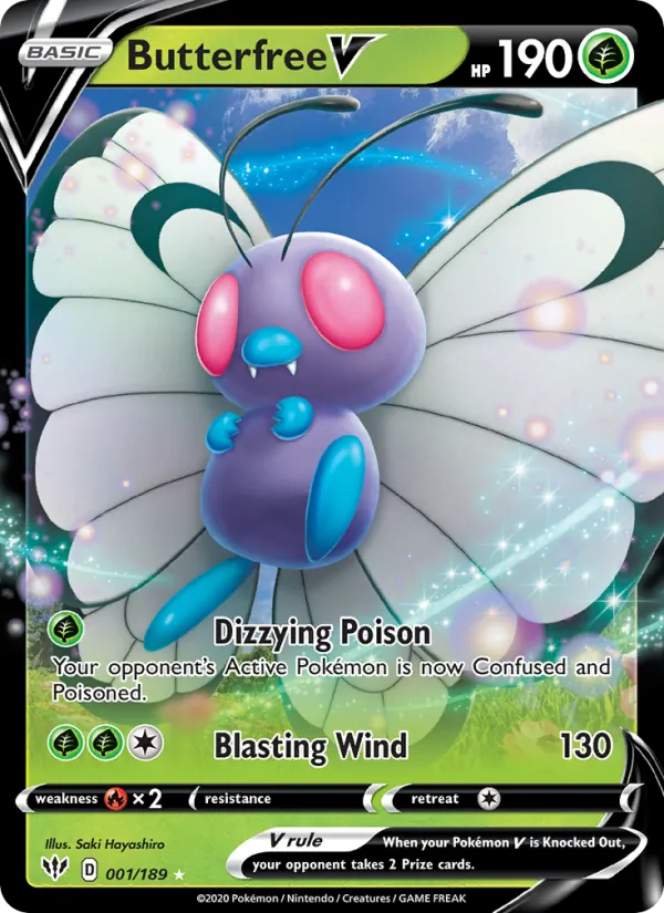 Butterfree V Darkness Ablaze 1/189