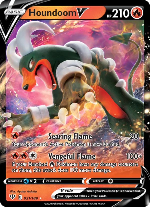 Houndoom V Darkness Ablaze 21/189