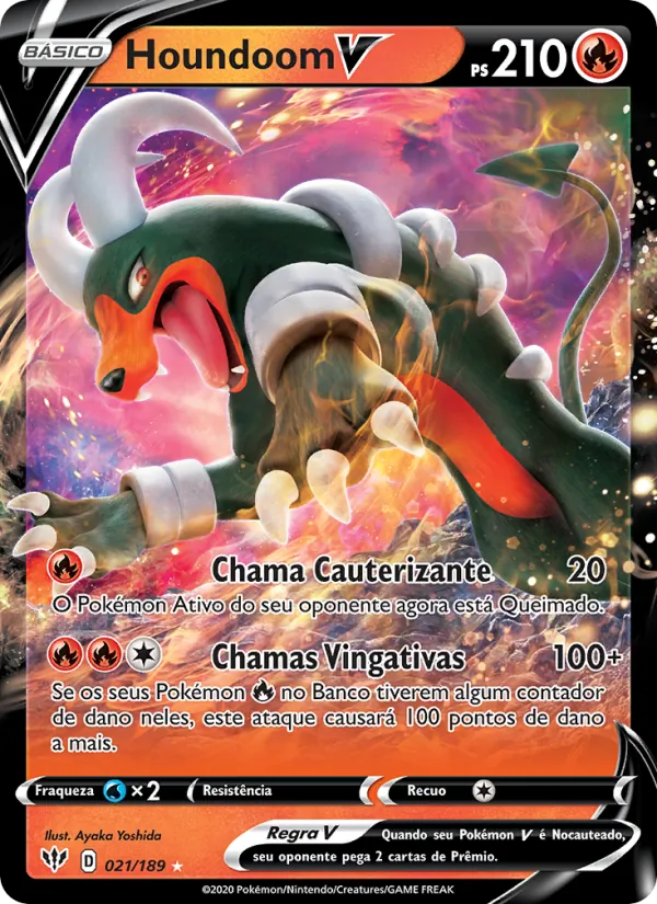 Houndoom V Escuridão Incandescente 21/189
