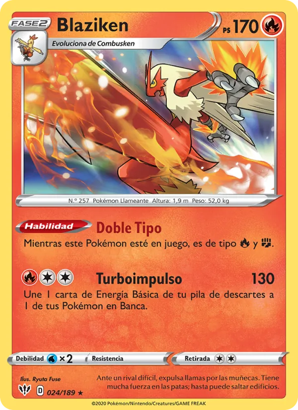 Blaziken Oscuridad Incandescente 24/189
