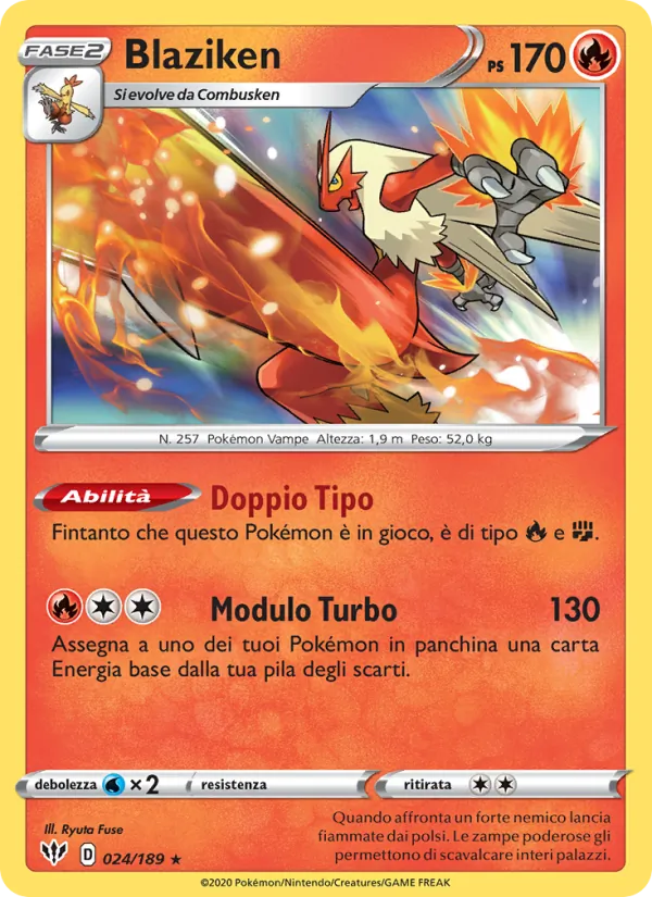 Blaziken Fiamme Oscure 24/189