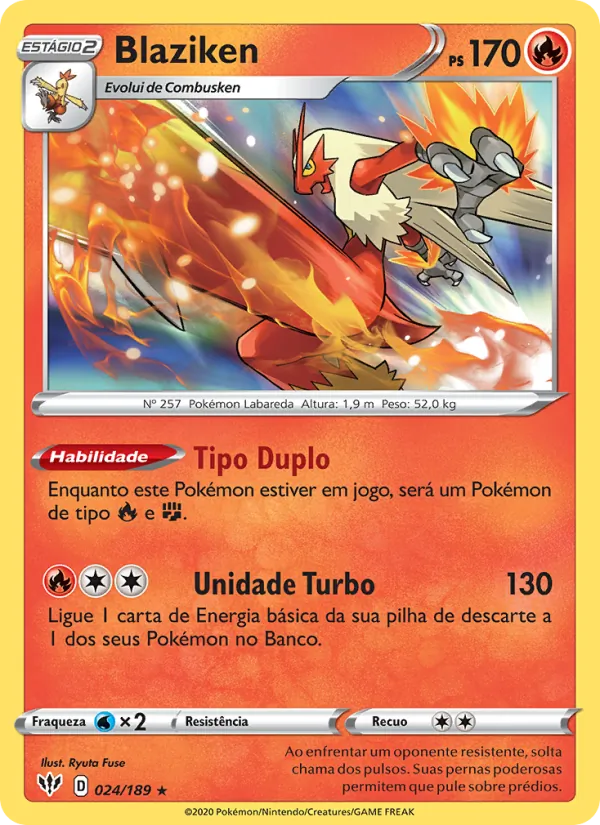 Blaziken Escuridão Incandescente 24/189