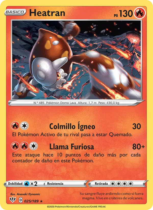 Heatran Oscuridad Incandescente 25/189