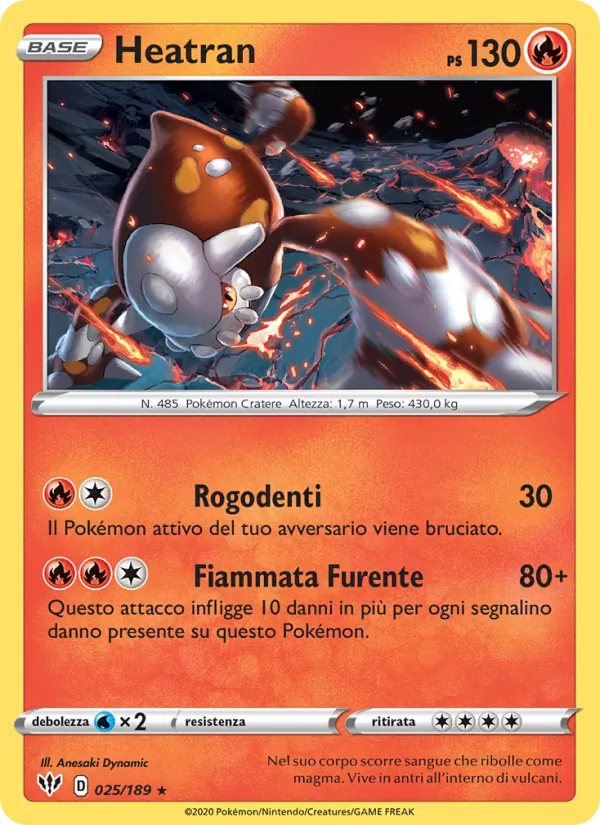 Heatran Fiamme Oscure 25/189