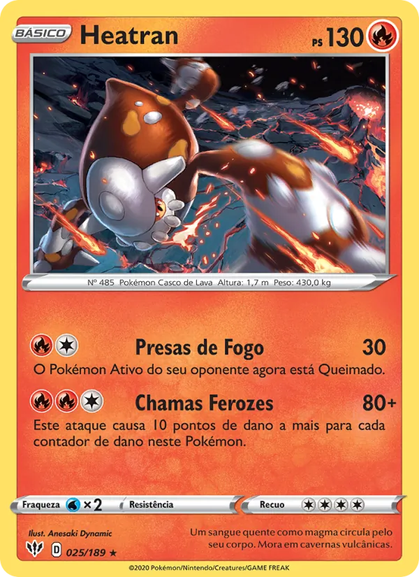 Heatran Escuridão Incandescente 25/189