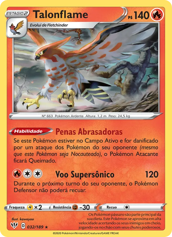 Talonflame Escuridão Incandescente 32/189