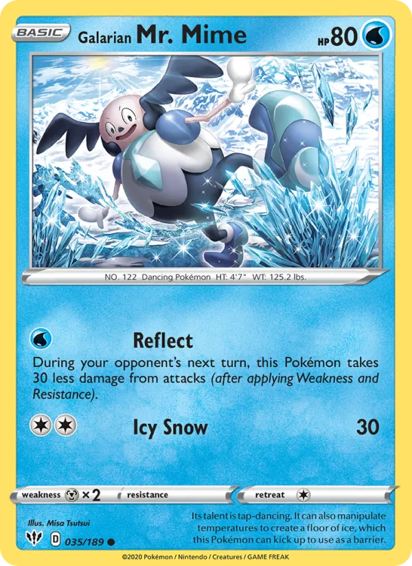Galarian Mr. Mime Darkness Ablaze 35/189