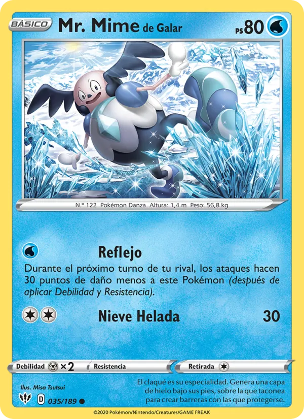 Mr. Mime de Galar Oscuridad Incandescente 35/189