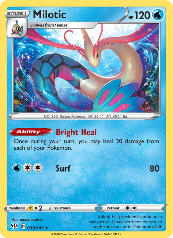 Milotic Darkness Ablaze 39/189