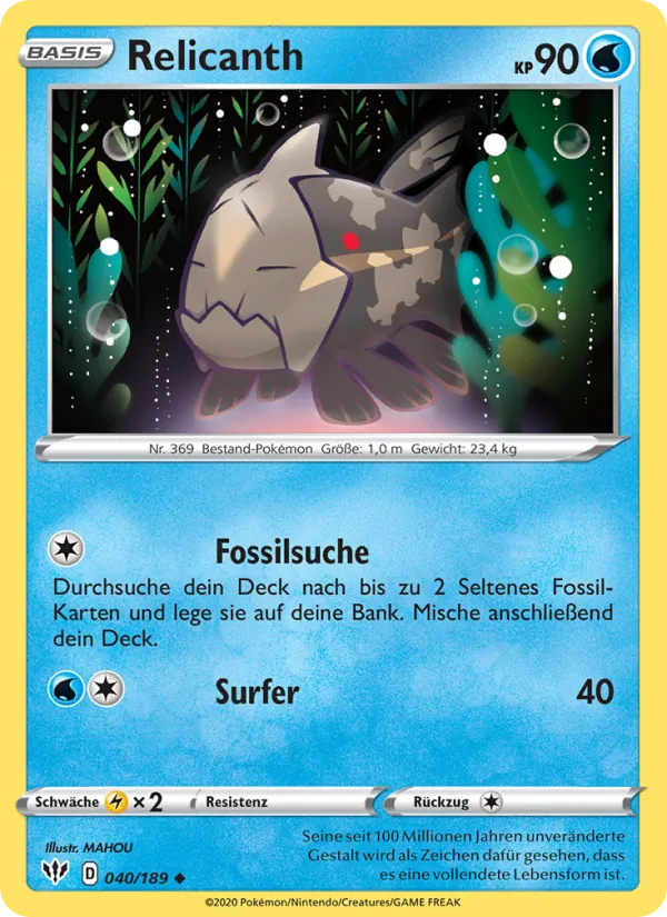 Relicanth Flammende Finsternis 40/189