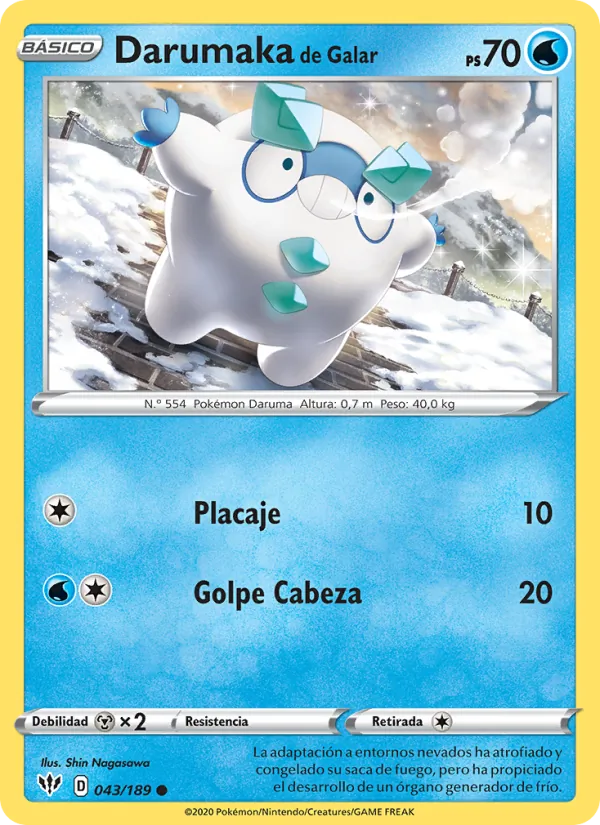 Darumaka de Galar Oscuridad Incandescente 43/189